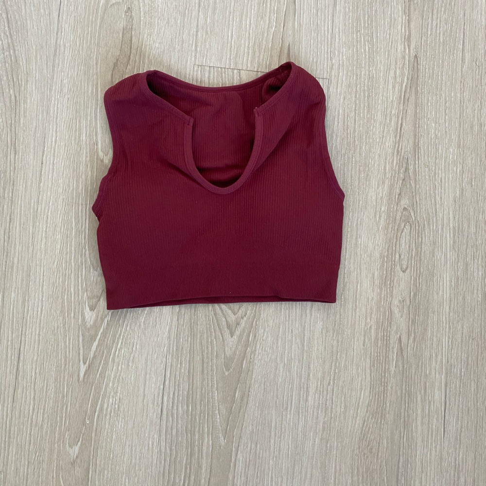 Maroon Sports Bra